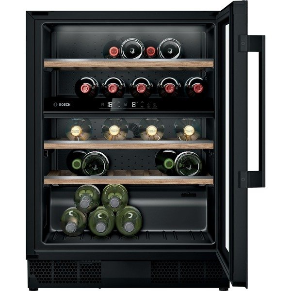 Bosch_KUW21AHG0_Serie_6__Weink_hlschrank@@1829940 Bosch KUW21AHG0 Serie 6, Weinkühlschrank (schwarz, 2 Temperaturzonen)
