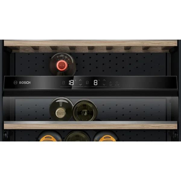Bosch KWK36ABGA Serie 6, Weinkühlschrank (schwarz, 2 Temperaturzonen)