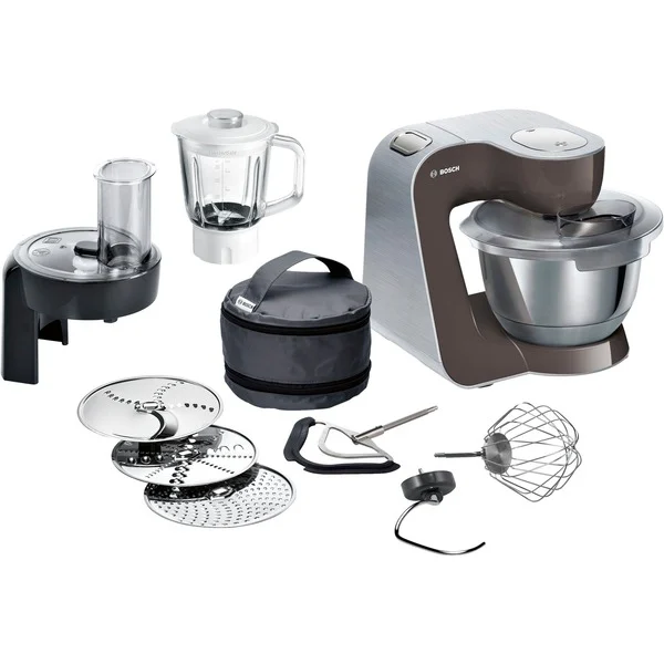 Bosch_MUM58A20_K_chenmaschine@@9gk2dh64 Bosch MUM58A20 Küchenmaschine (edelstahl/braun, 1.000 Watt, Serie 4)