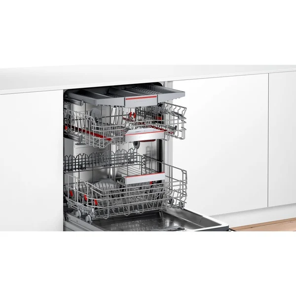 Bosch SMI6ZCS07E Serie 6, Spülmaschine (edelstahl (gebürstet), 60 cm, Home Connect)