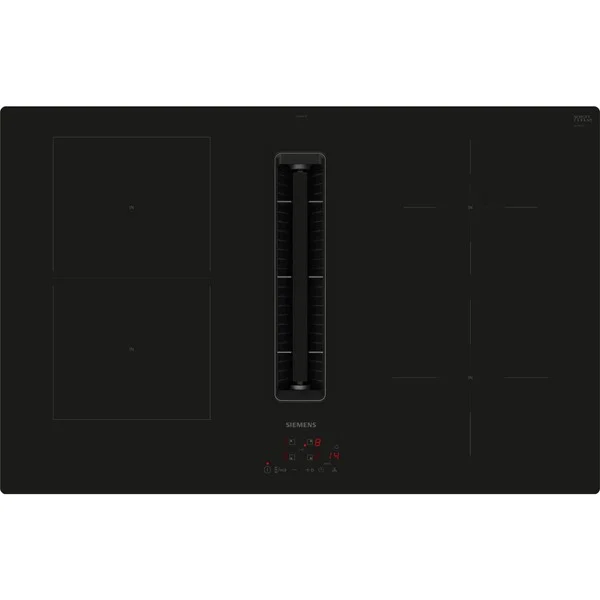 Siemens ED811BS16E iQ300, Autarkes Kochfeld (schwarz, 80 cm, mit integriertem Dunstabzug)