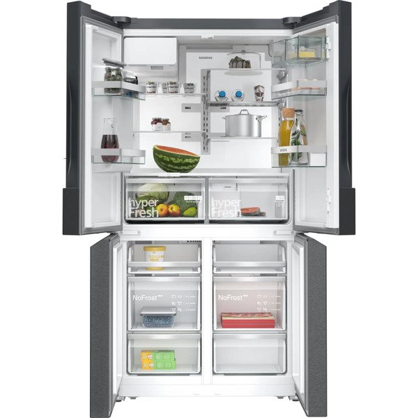 Siemens KF96DPXEA iQ700, French Door (edelstahl (dunkel), Home Connect)