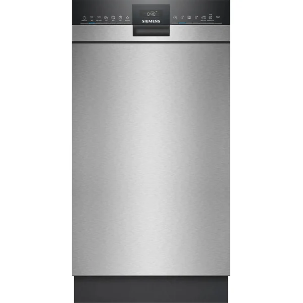 Siemens SR43ES25ME iQ300, Spülmaschine (edelstahl (gebürstet)/schwarz, 45 cm, Home Connect)