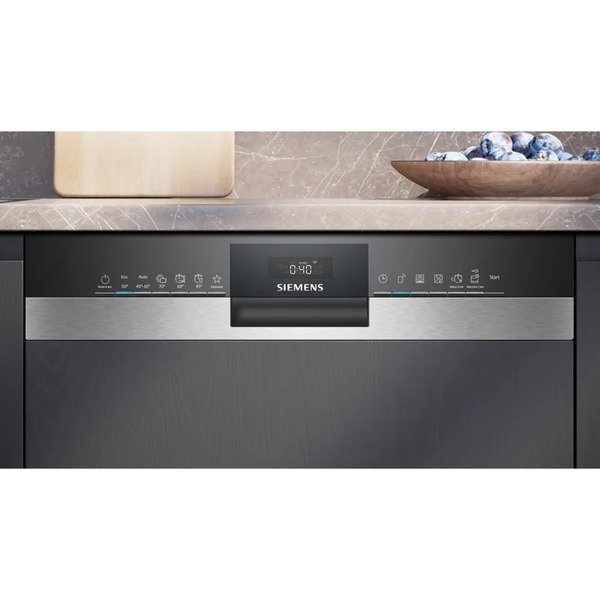 Siemens SX53ES22CE iQ300, Spülmaschine (edelstahl (gebürstet)/schwarz, 60 cm, Home Connect, XXL)