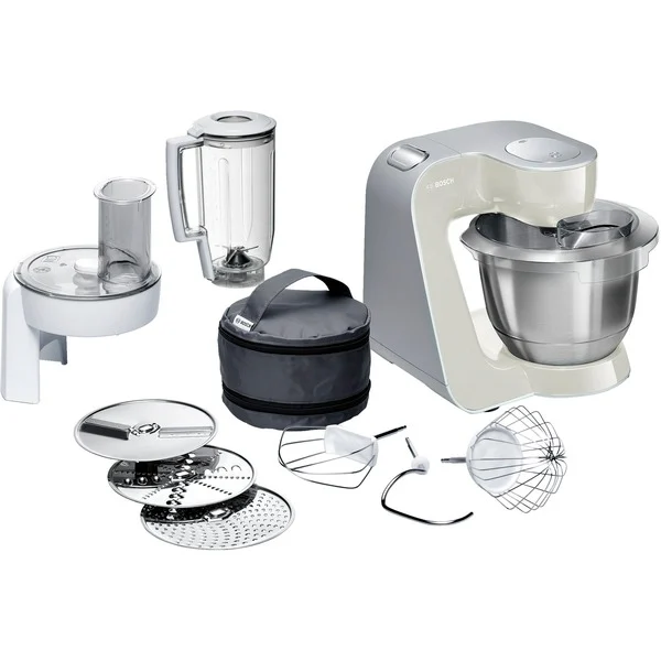 Bosch MUM58L20 CreationLine Küchenmaschine (silber/grau, 1.000 Watt, Serie 4)