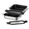 Bosch_Pro_Induction_Flex_Pfannen_Set_HEZ9FF030__3_teilig@@100021592 Bosch Pro Induction Flex Pfannen-Set HEZ9FF030, 3-teilig (edelstahl/schwarz, 1x medium, 2x klein mit Glasdeckel)