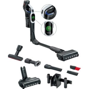 Bosch Unlimited 10 BCS1041WAC , Stielstaubsauger (schwarz/weiß, mit Akku und Ladegerät)