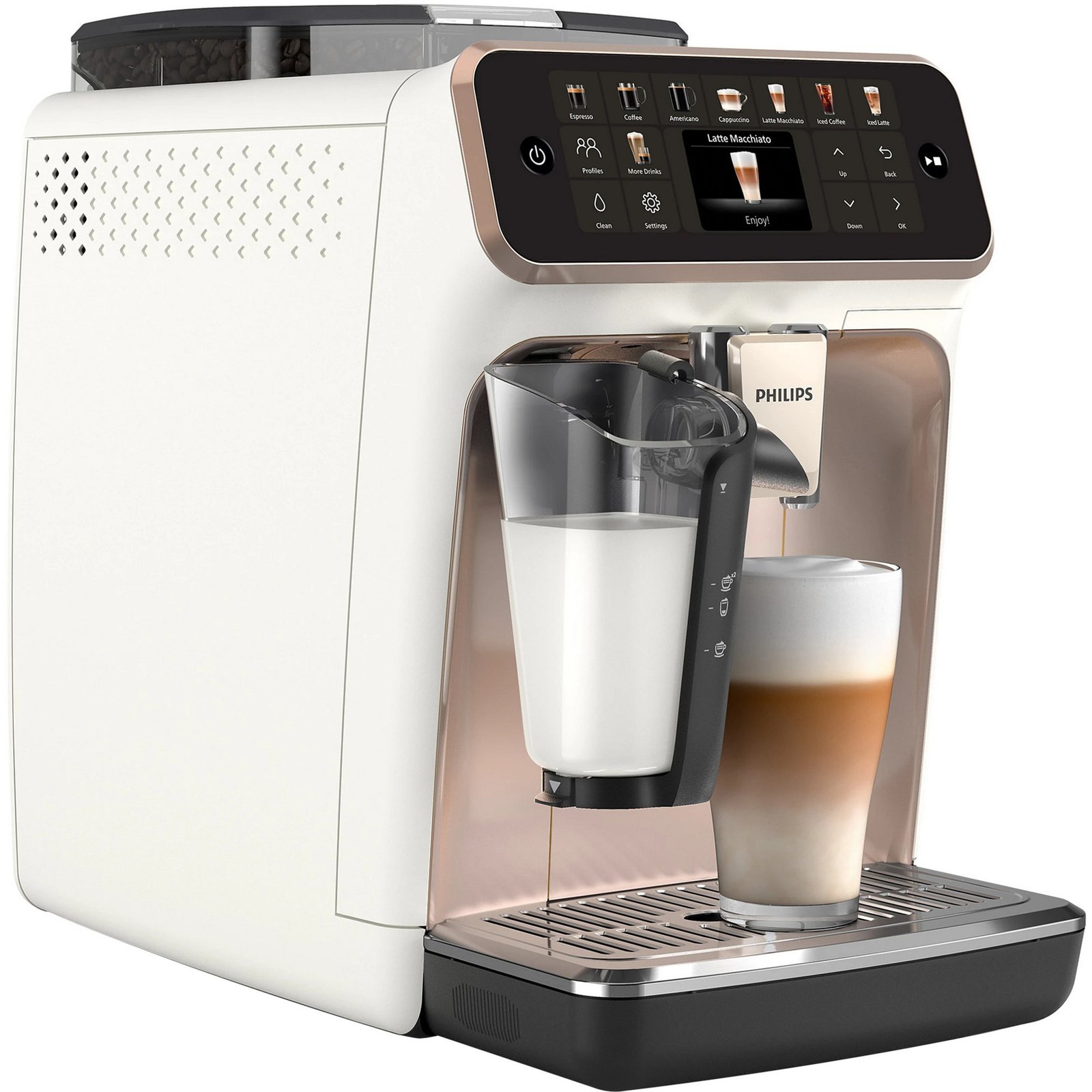 Philips Series 5500 Latte Go EP5543/80, Vollautomat (roségold/weiß)