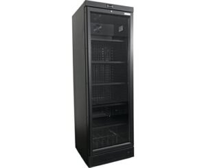 Fors Getränke-Kühlschrank, Glastür, schwarz 0046