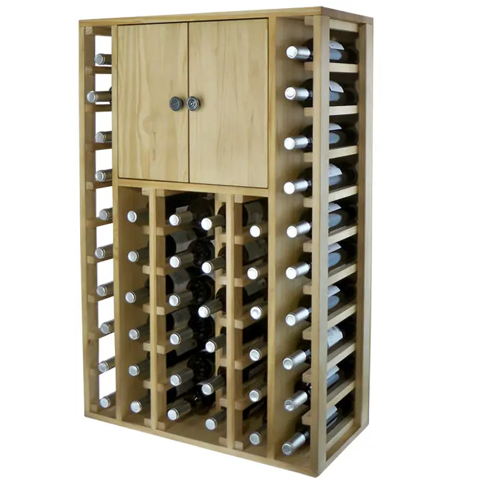 EFREN - 44 Flaschen + Schrank oben - Kiefer