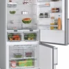 BOSCH Kühl-Gefrierkombination KGN86AIDR, 186 x 86 cm, Edelstahl