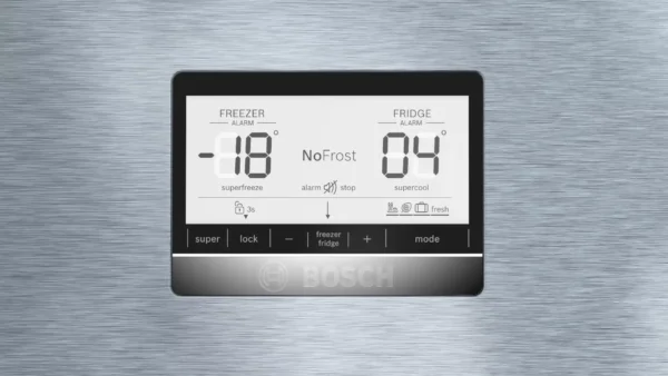 BOSCH Kühl-Gefrierkombination KGN86AIDR, 186 x 86 cm, Edelstahl