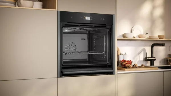 NEFF Dampfbackofen BLE5430FSB (B54FS33G0K + Z1608DX0), 60 x 60 cm, Graphitgrau