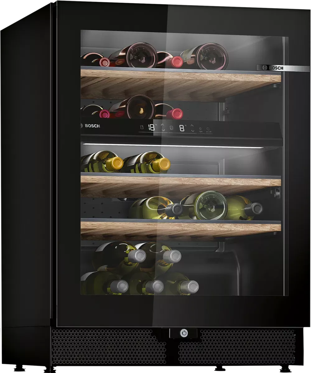 BOSCH Weinkühlschrank KWK16ABGB, 82 x 60 cm, Schwarz
