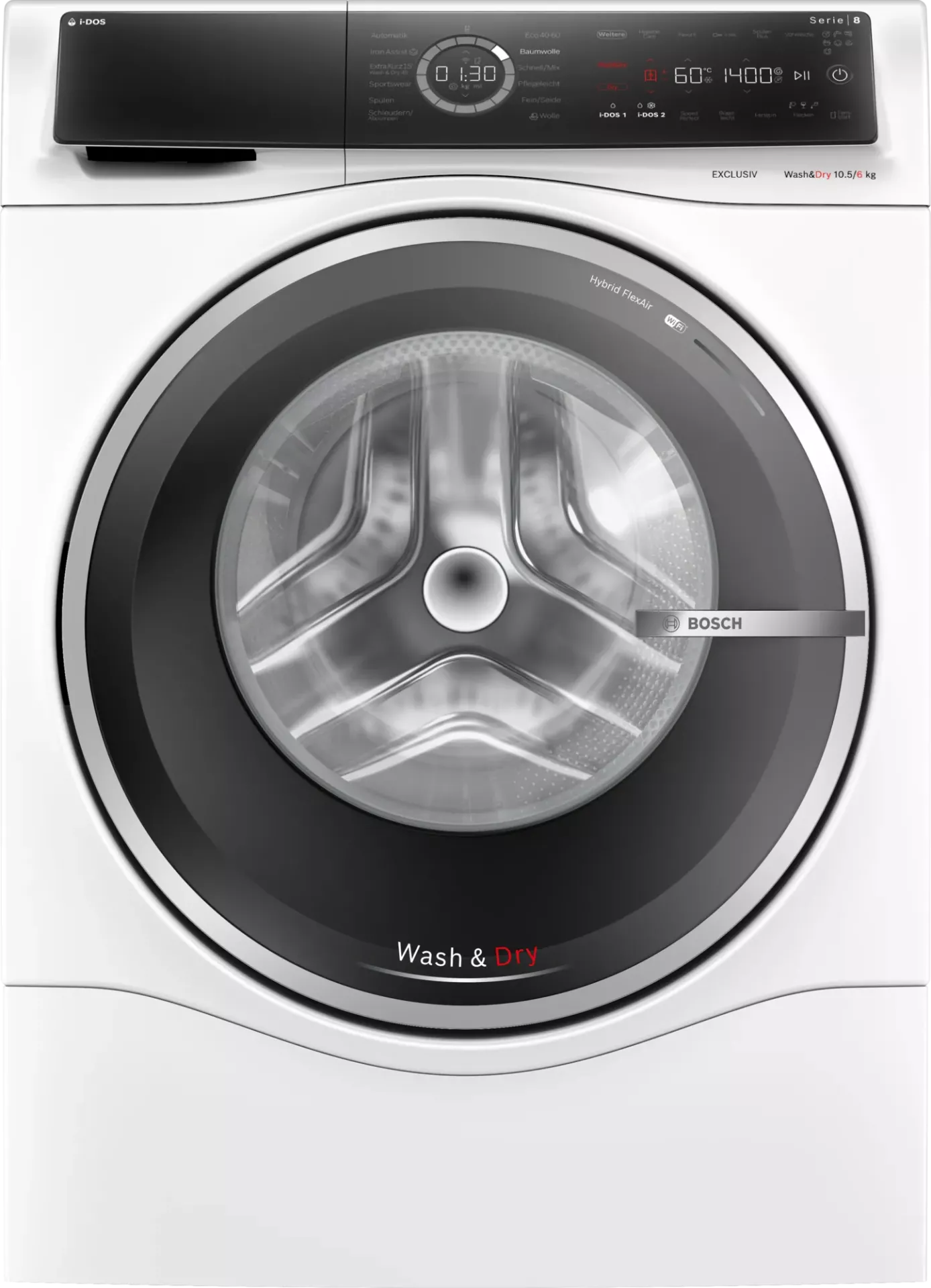 BOSCH Waschtrockner WNC254A90, 1400 U/min. 10,5 kg Waschen / 6.0 kg Trocknen