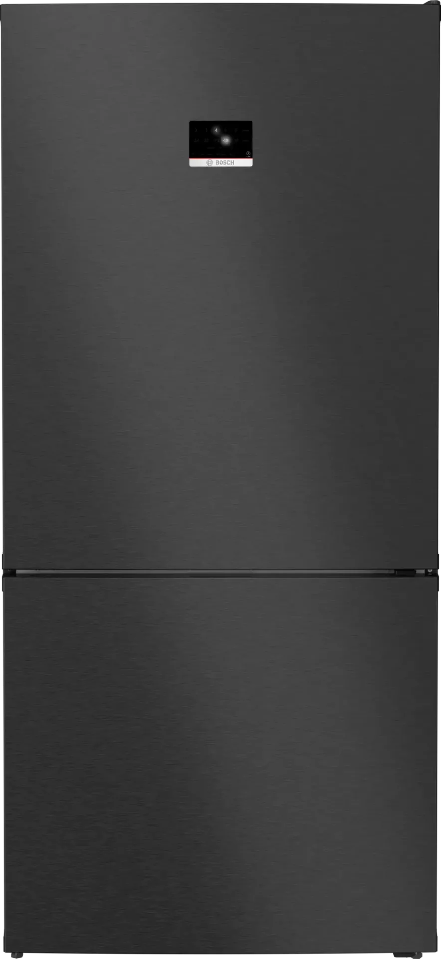 BOSCH Kühl-Gefrierkombination KGP86AXB0N, 186 x 86 cm, Gebürsteter schwarzer Stahl AntiFingerprint