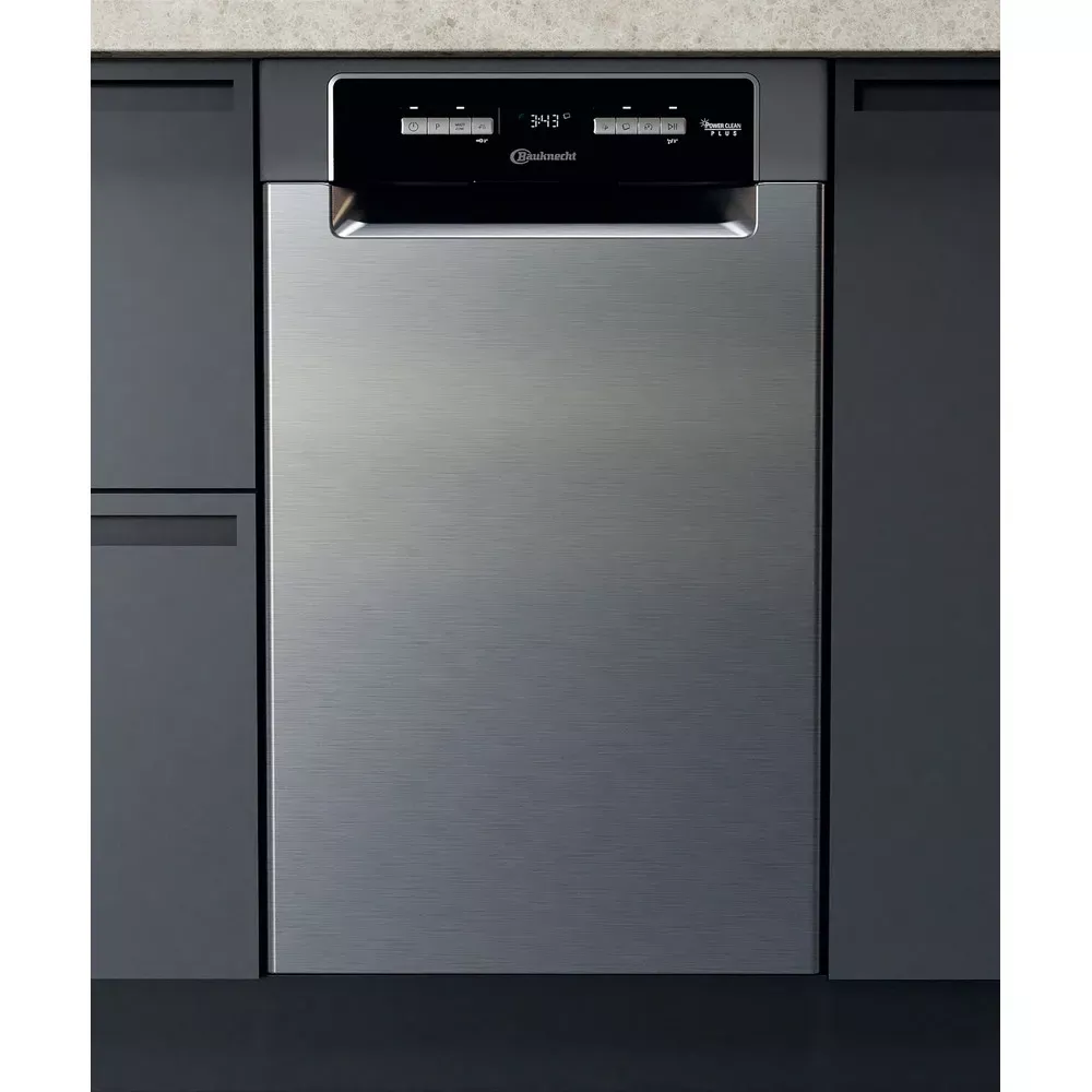 BAUKNECHT Unterbau-Geschirrspüler BSUO 3O33 PF X, 45 cm, Edelstahl