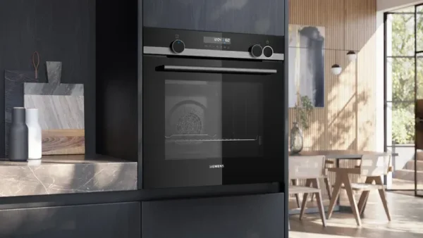 25729427_HR578GFS7F_PGA5_def_1920x1920 SIEMENS Backofen mit Dampfunterstützung HR578GFS7F, 60 x 60 cm, Schwarz