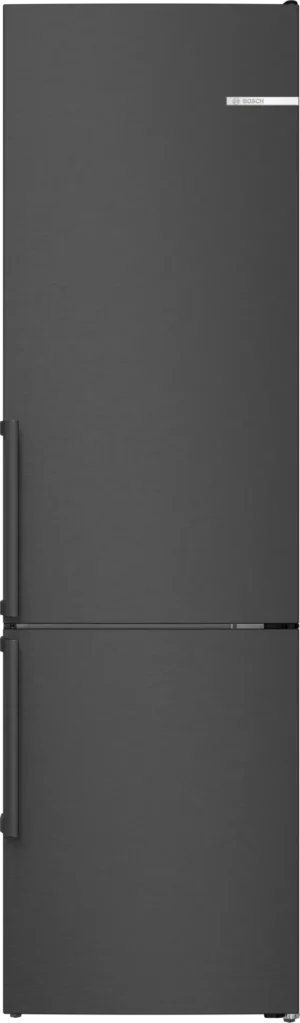 BOSCH Kühl-Gefrierkombination KGN39VXAU, 203 x 60 cm, Gebürsteter schwarzer Stahl AntiFingerprint