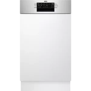 AEG Teilintegrierter-Geschirrspüler FEE73407ZM, 45 cm, Edelstahl
