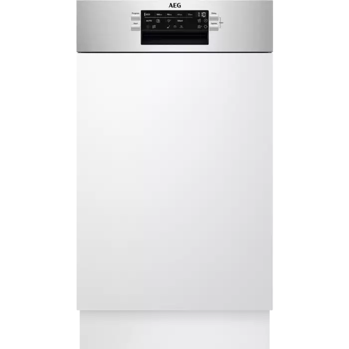 AEG Teilintegrierter-Geschirrspüler FEE73407ZM, 45 cm, Edelstahl