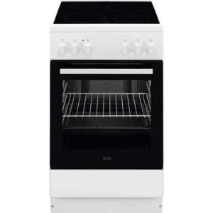 AEG Elektro-Standherd CCB50090BW, 50 cm Glaskeramik-Kochfeld / Grillfunktion