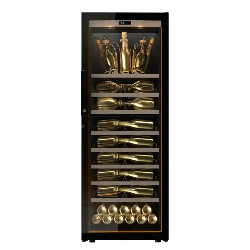 EuroCave Champagne Cabinet - 91 Flaschen - Premium Pack//Vollglastür