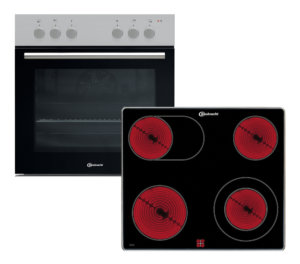 BAUKNECHT Einbauherd-Set HEKO S200 (HVP2 NN5F IN + CHR 3462 IN), 60 cm, Edelstahl