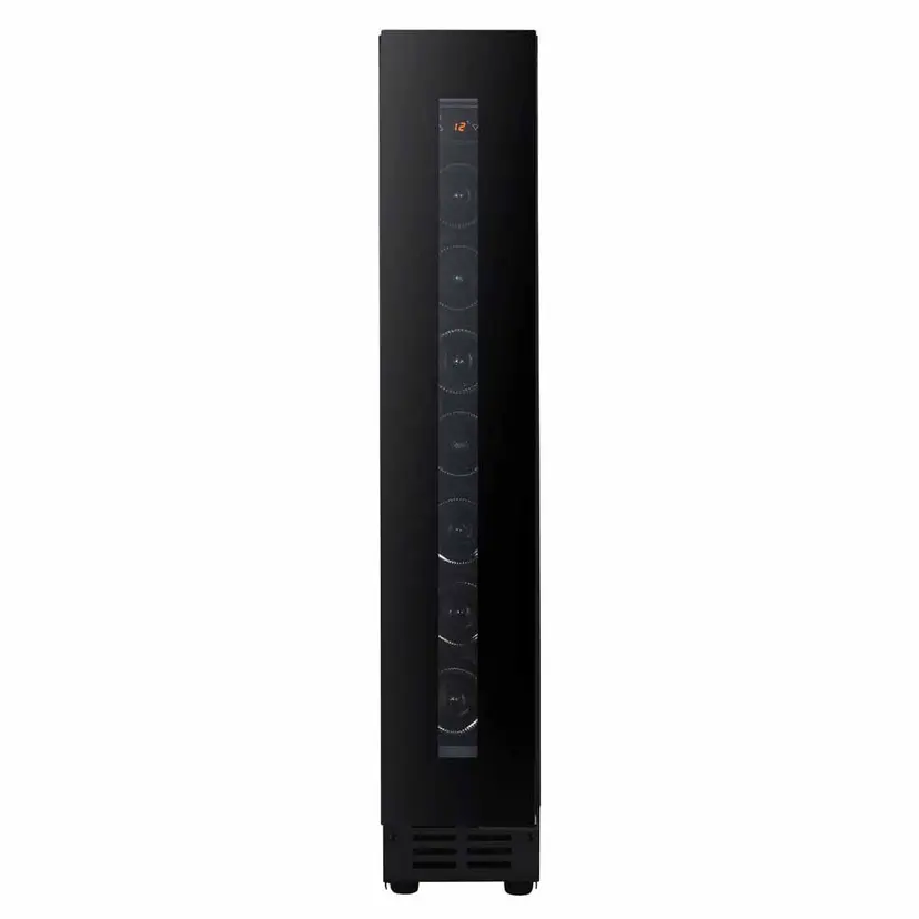 Noble 8 Flaschen - 1 Zone - Schwarze Glasfront