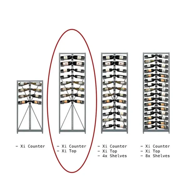 Xi Rack - Combination A - 8 standardRegale - 104 Flaschen