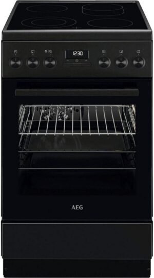 AEG Elektro-Standherd CCB54492BB, 50 cm, Mattschwarz, Heißluft