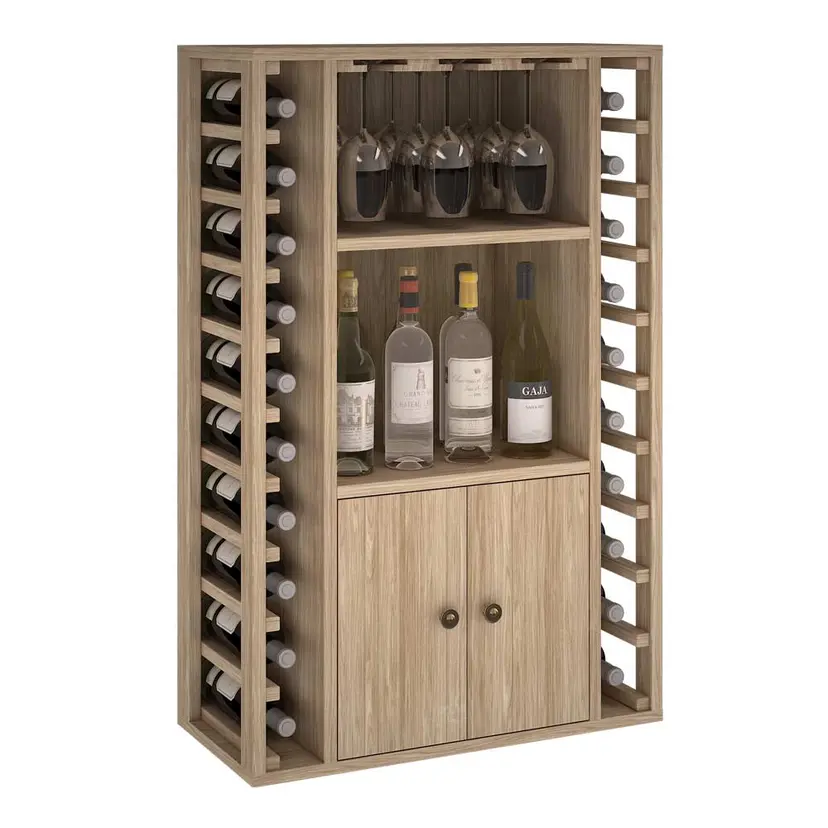 FARO - 20 Flaschen + Schrank und Fächer - Eichenholz