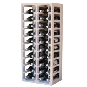 ew2034 ISA - 40 Flaschen (2/3 Modul) - Weiß gebeizte Kiefer