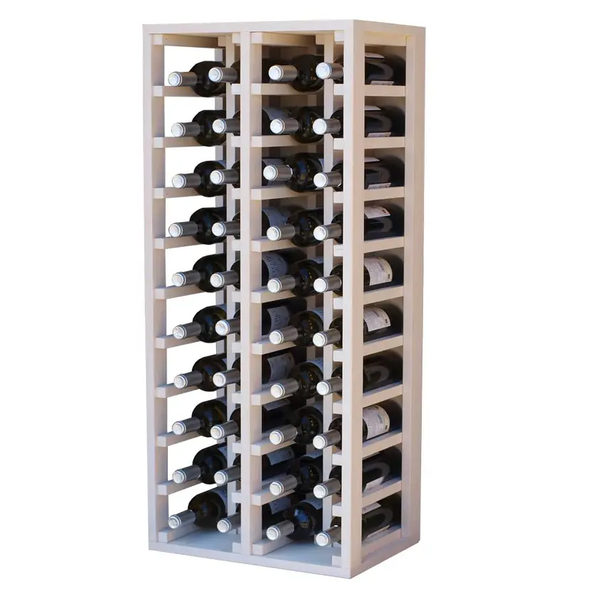 ISA - 40 Flaschen (2/3 Modul) - Weiß gebeizte Kiefer