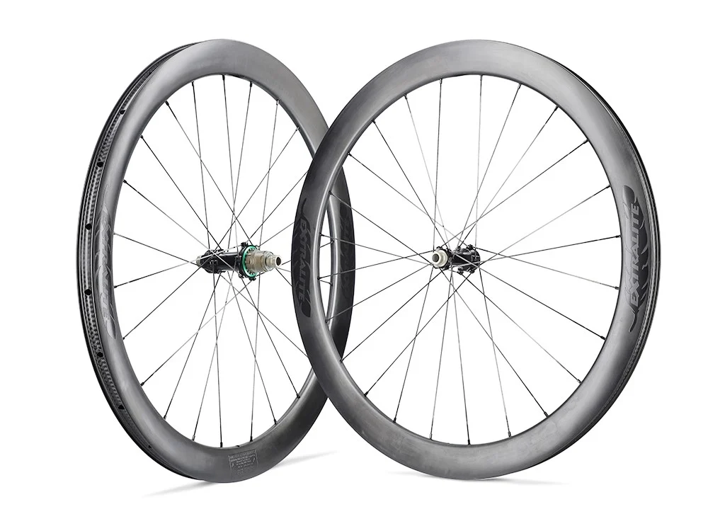 EXTRALITE Laufradsatz 28" Road | CyberDisc 350C mit Edelstahlspeichen | Center Lock Enduro Stahllager