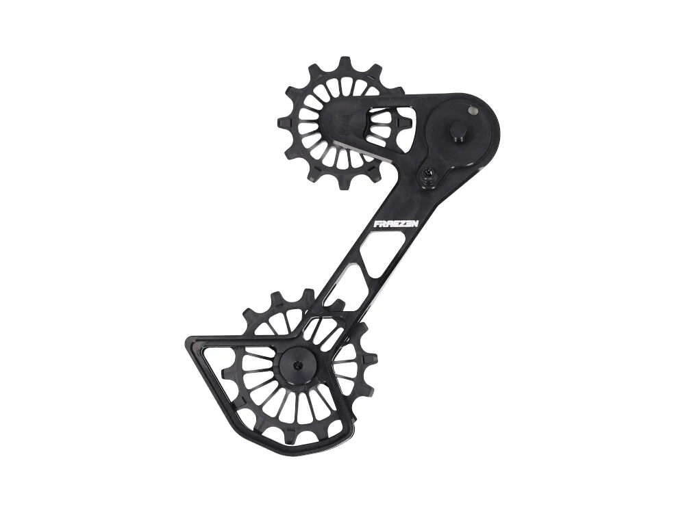 FRAEZEN Schaltwerkskäfig System KAEFIG | Shimano M9100 | M8100 | M7100 12-fach | schwarz / schwarz