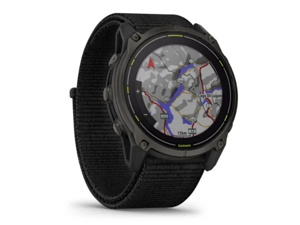 garmin-enduro-3-solar-sapphire-ultra-performance-gps-multisport-smartwatch-schwarz-carbongrau-dlc-titan-schwarzes-ultra-fit-nylon-armband GARMIN Enduro 3 Solar Sapphire Ultra Performance GPS Multisport Smartwatch | Schwarz/Carbongrau DLC Titan - schwarzes Ultra Fit Nylon Armband