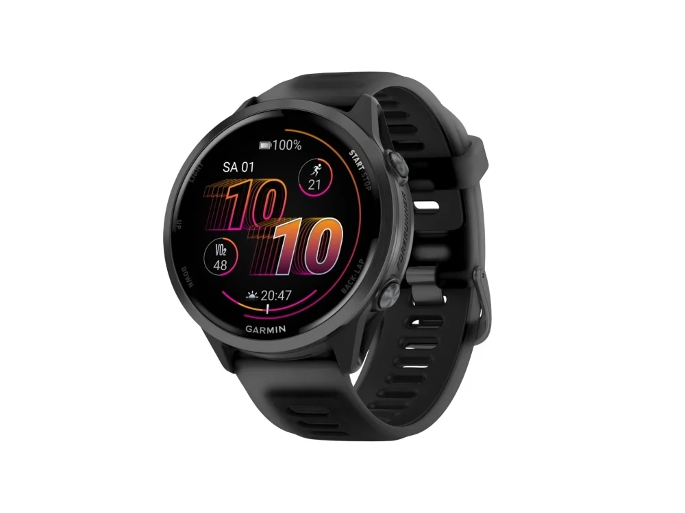 GARMIN Forerunner 570 | GPS Lauf- und Triathlon Smartwatch | 47 mm | Schwarz / Schiefergrau
