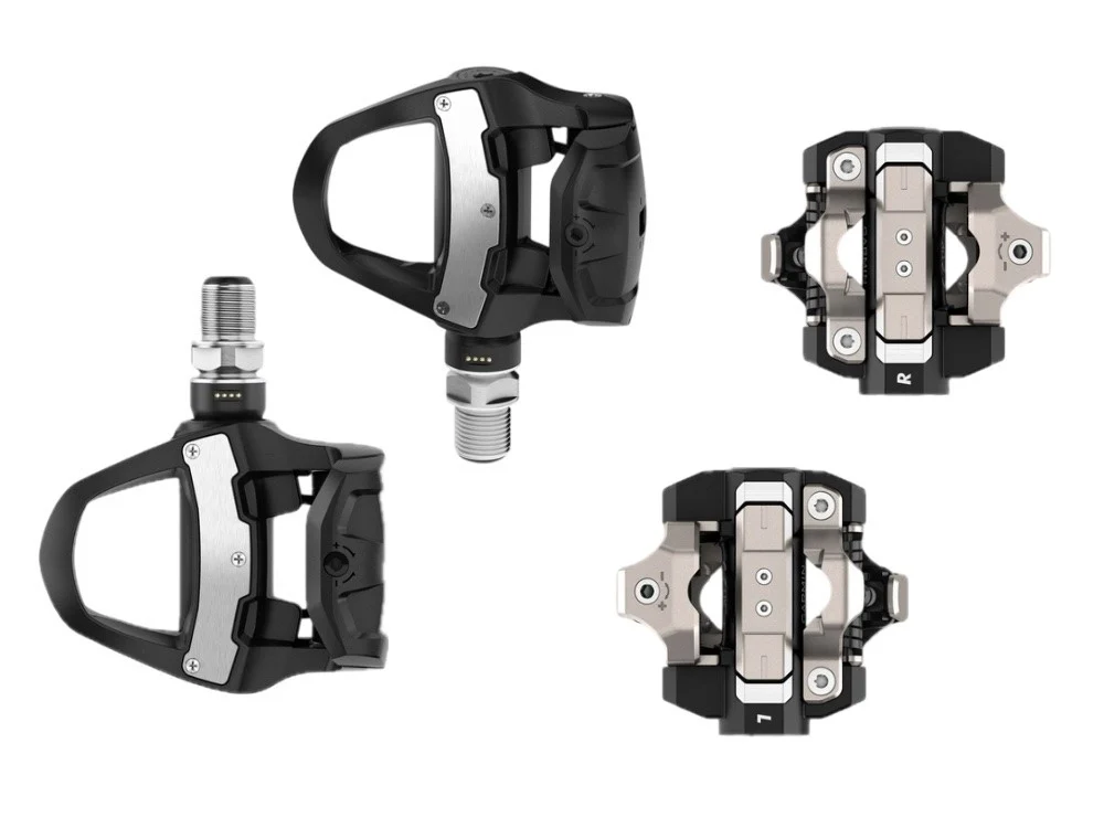 GARMIN Pedale Rally RK210 + XC210 Wattmess System Bundle | beidseitige Messung | LOOK KEO + Shimano SPD