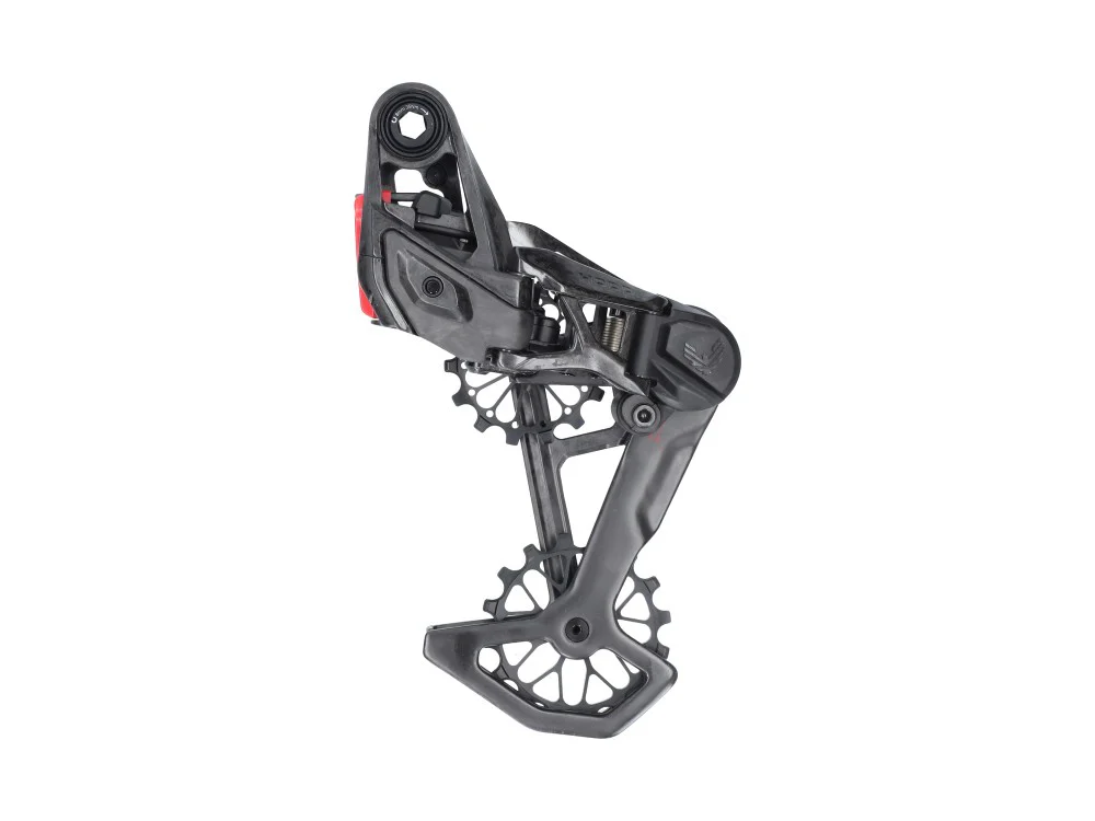 HOPP CARBON PARTS X SRAM Schaltwerk XX SL Eagle Transmission | Carbontuning + Extralite Schaltwerksröllchen | 12-fach