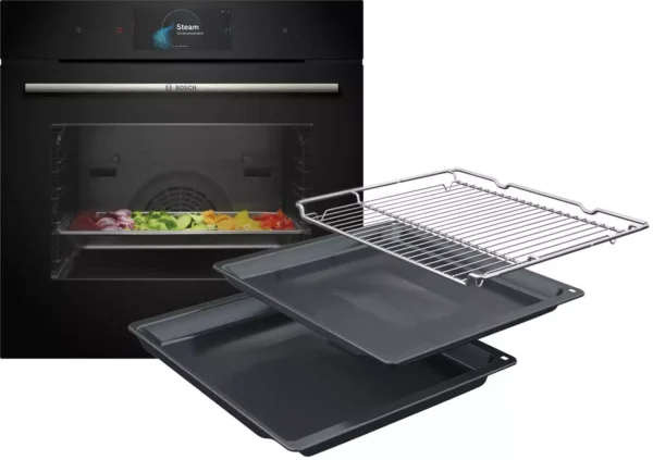 hrg7784b1-bosch-zus BOSCH Backofen mit Dampfunterstützung HRG7784B1, 60 x 60 cm, Schwarz