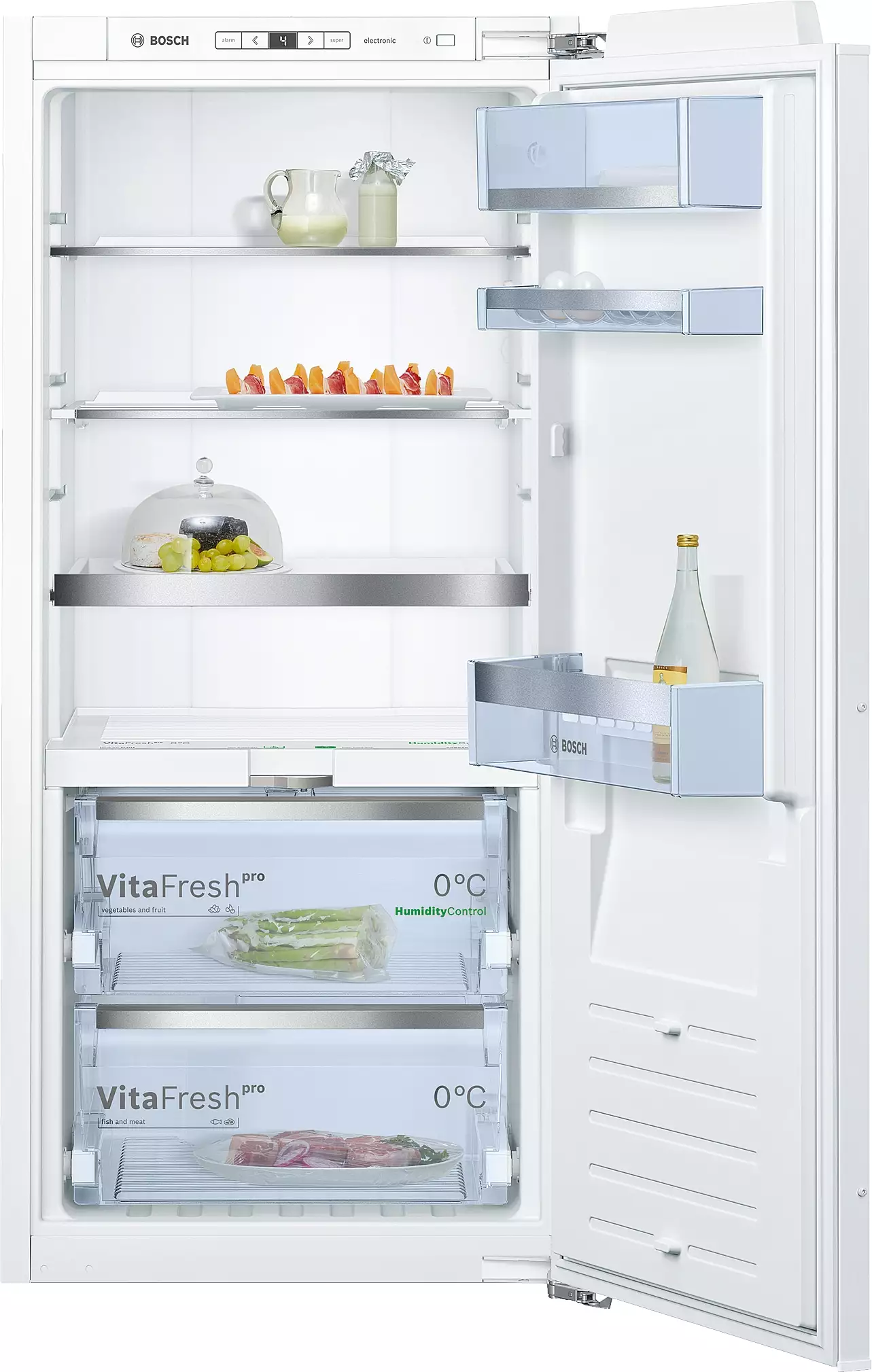 BOSCH Einbau-Kühlschrank KIF41ADD0, 122,5 x 56 cm, Flachscharnier mit Softeinzug
