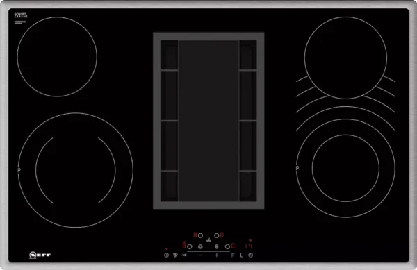 mcsa02073531-t18bd3an0-electrichob-neff-stp-def NEFF Kochfeld mit Dunstabzug, 80 cm, T18BD3AN0, mit Rahmen aufliegend