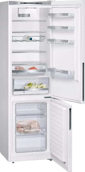 SIEMENS Kühl-Gefrierkombination KG39EAWCA, 201 x 60 cm, Weiß