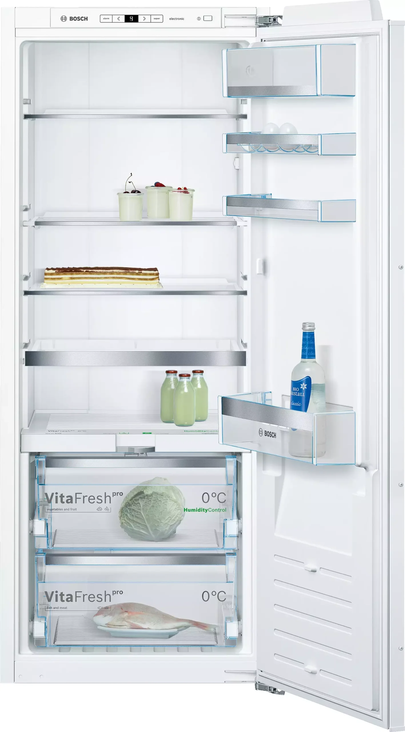 BOSCH Einbau-Kühlschrank KIF51AFE0, 140 x 56 cm, Flachscharnier