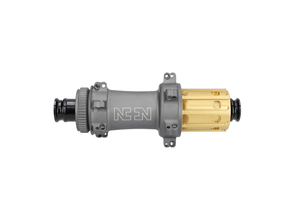 NONPLUS COMPONENTS Hinterradnabe Primaro SP | Center Lock | 12x142 mm | 24 Loch | Freilauf Shimano Road | Titangrau