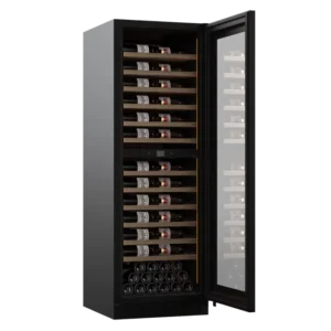 Majestic 111 Flaschen - 2 Zonen - Schwarze Glasfront