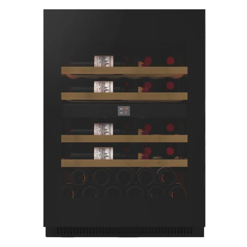 Majestic 39 Flaschen - 2 Zonen - Schwarze Glasfront 80cm