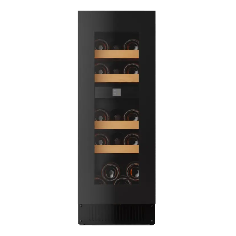 Noble 16 Flaschen - 2 Zonen- Schwarze Glasfront