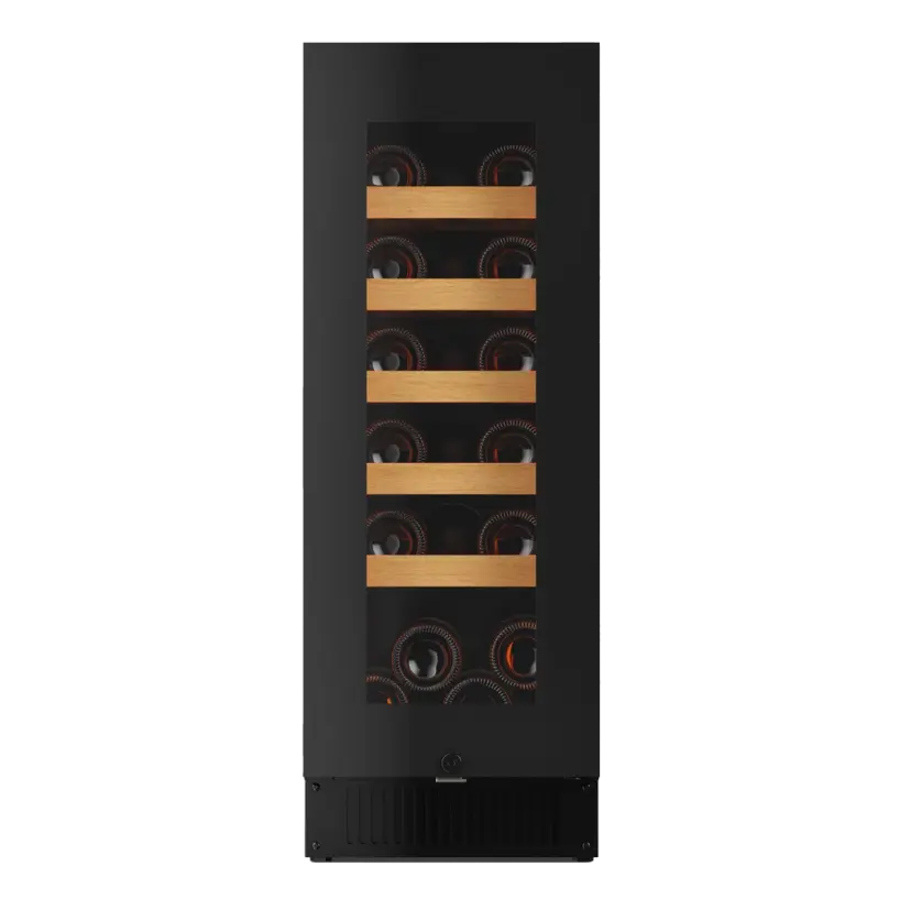 Noble 19 Flaschen - 1 Zone - Schwarze Glasfront